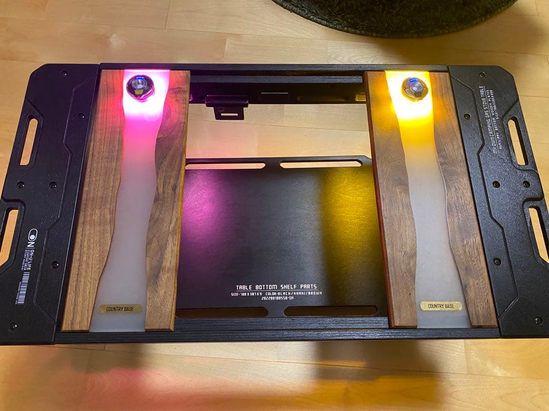 【ON-U LIFE】 ミニバーナーテーブルブラック(BLACK)天板セット