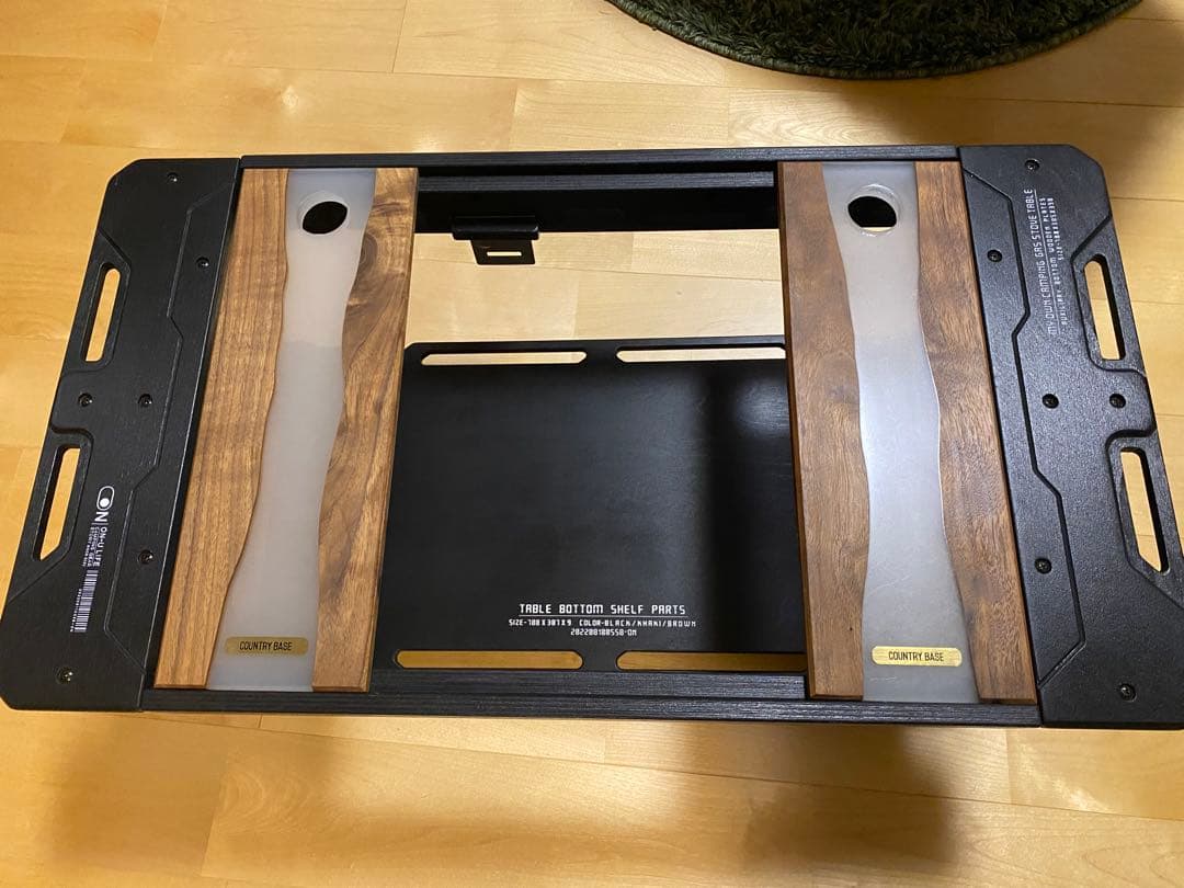 【ON-U LIFE】 ミニバーナーテーブルブラック(BLACK)天板セット