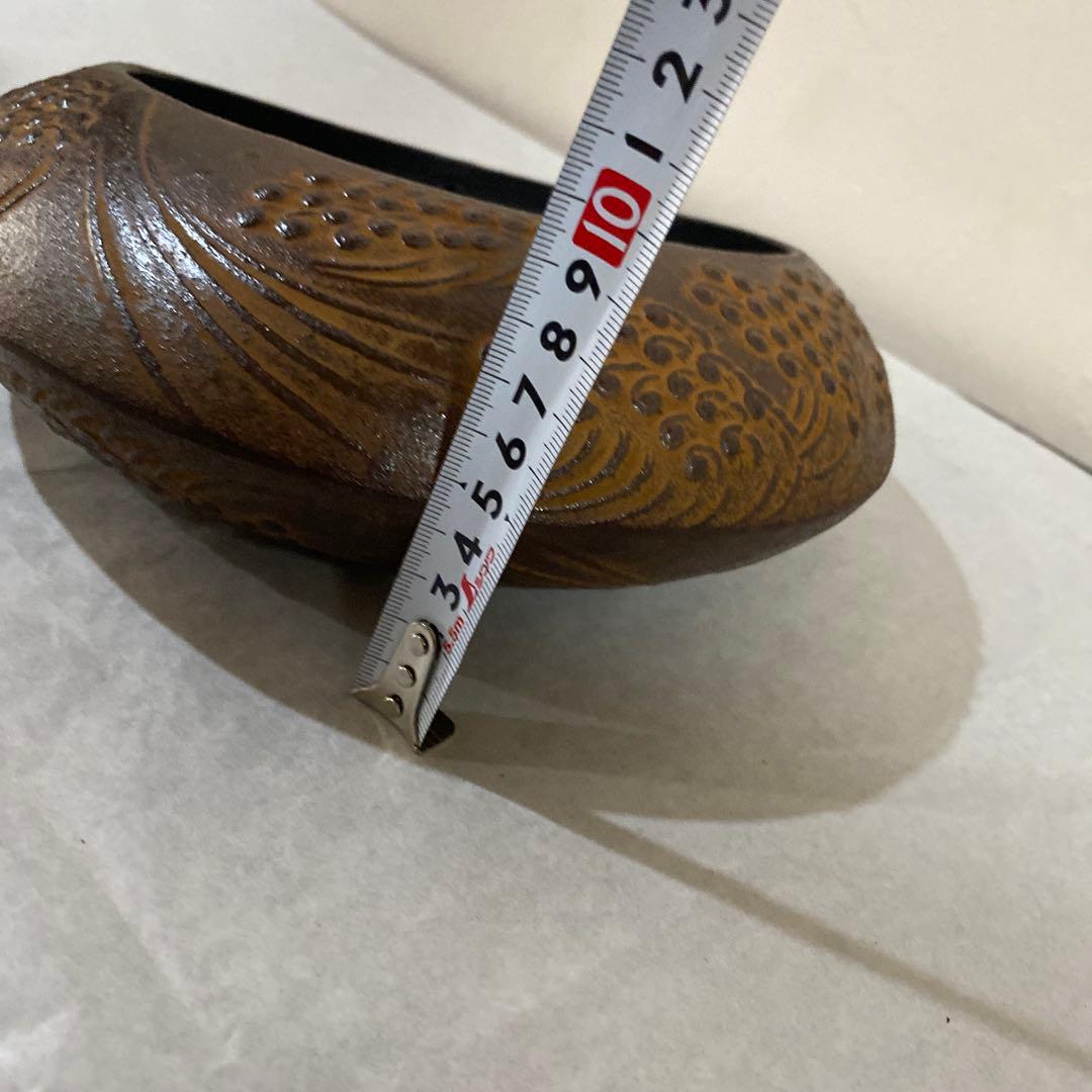 茶道具　掛花入　鉄製　南部鉄