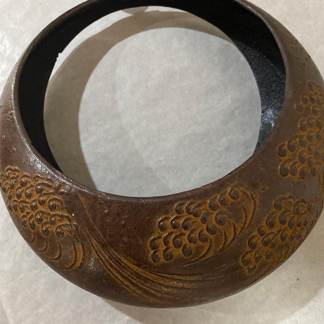 茶道具　掛花入　鉄製　南部鉄