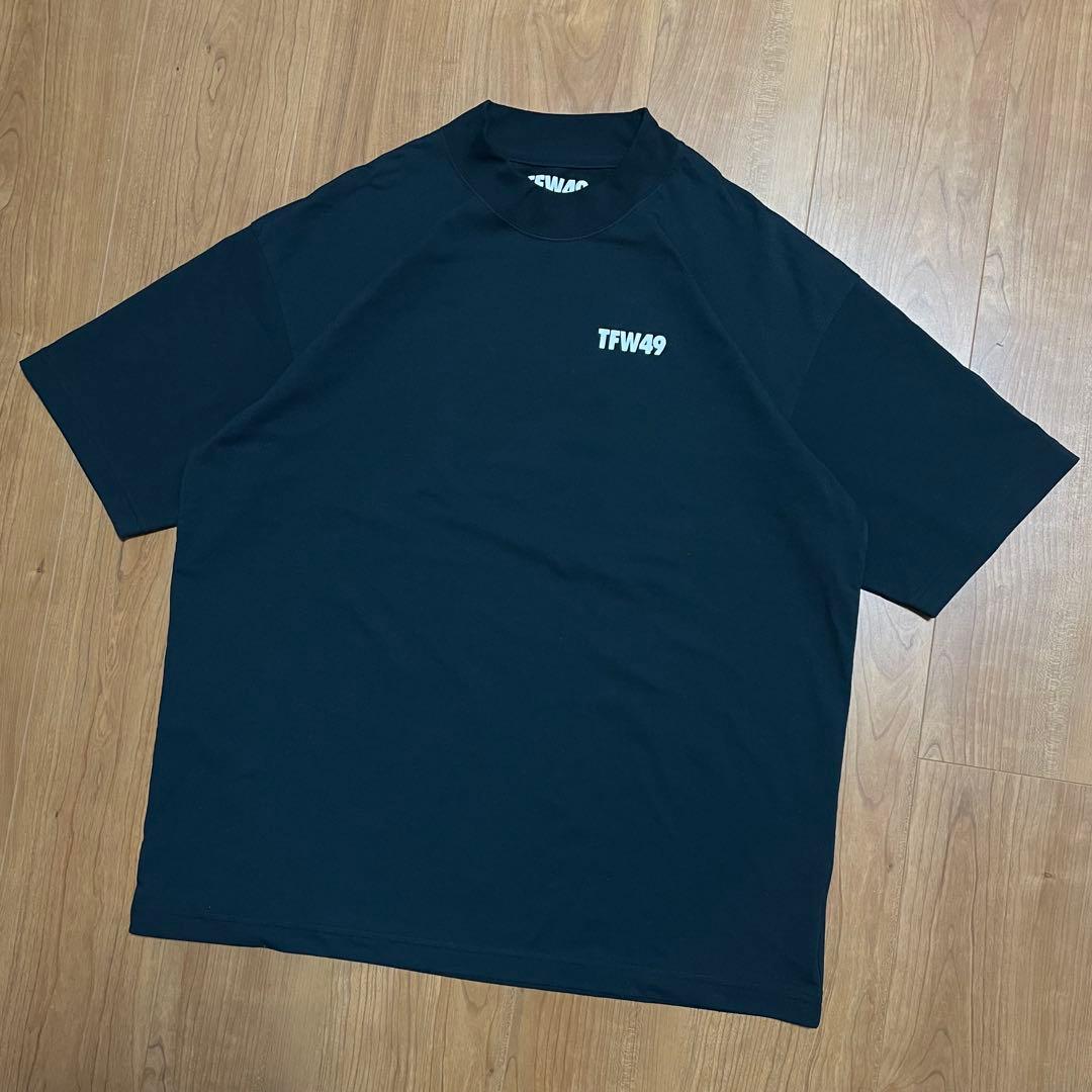 TFW49 モックネック　Tシャツ　XL ブラック　ゴルフ