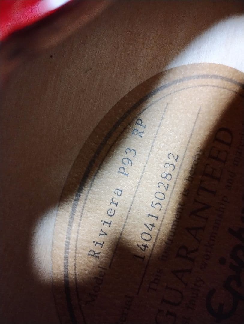 Epiphone Ltd Ed Riviera Custom P93 RP/美品