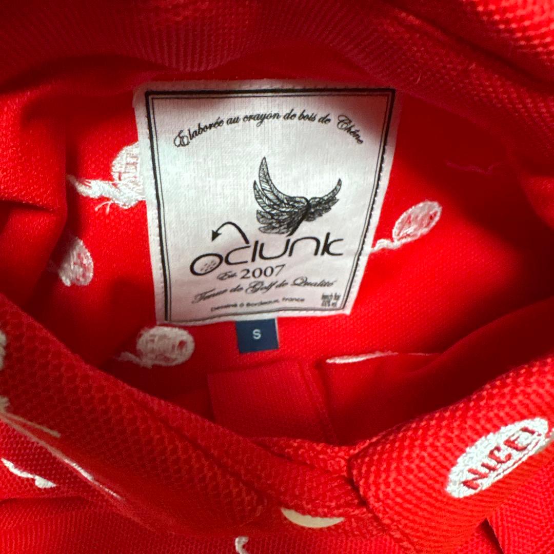 赤いポロシャツ ストレッチ素材 吸水速乾 UVカット