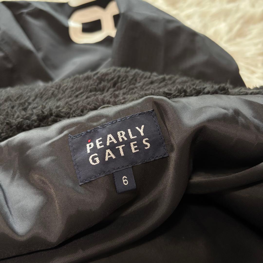 パーリーゲイツ ブルゾン パーカー ベスト ボア ナイロン ブラック 防風