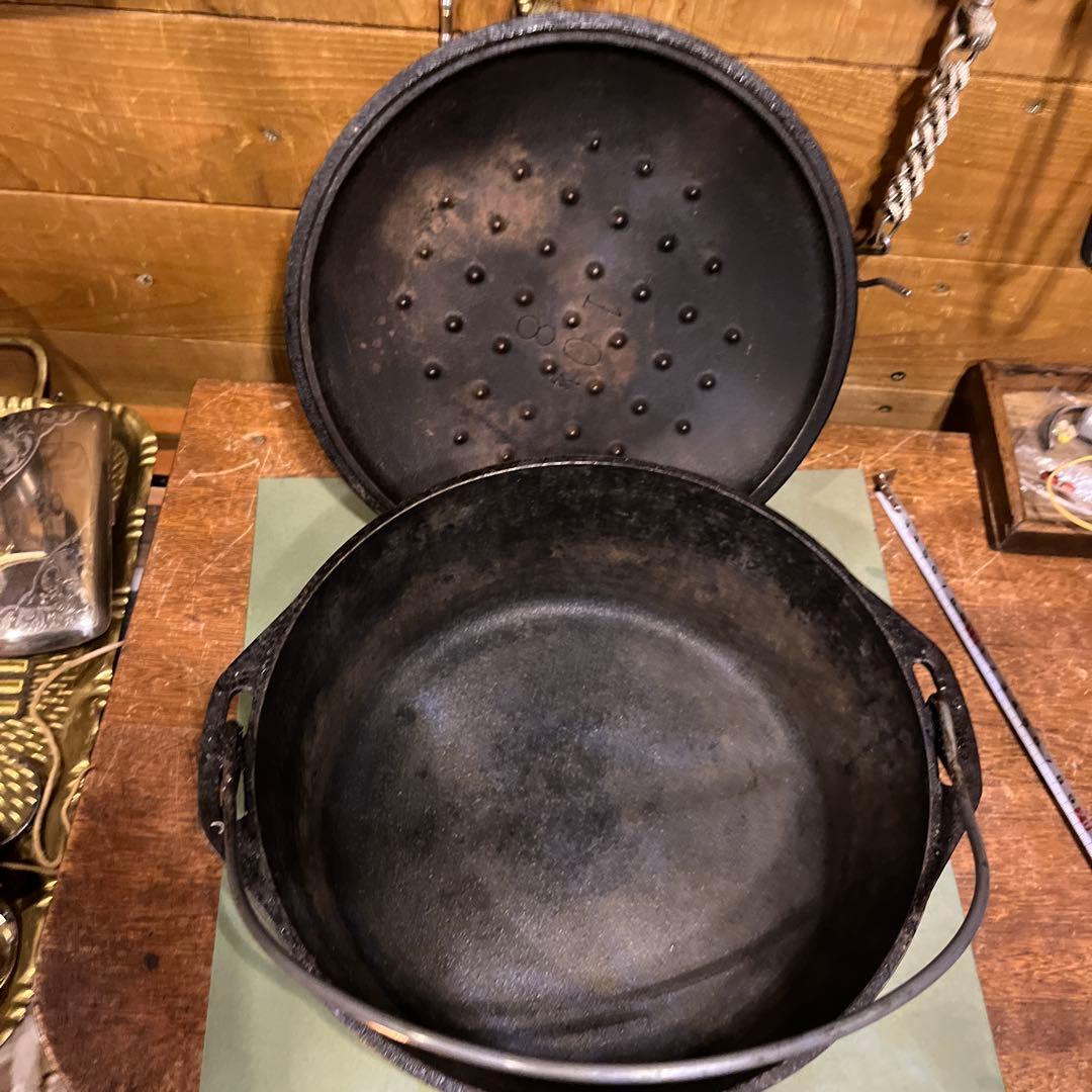 ヴィンテージLODGEダッチオーブン　五徳付き！！