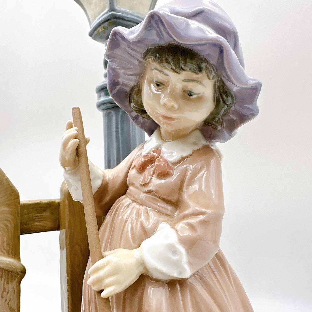 絶版 激レア♡リヤドロ♡ 秋の掃除 LLADRO 少女 猫 フィギュリン