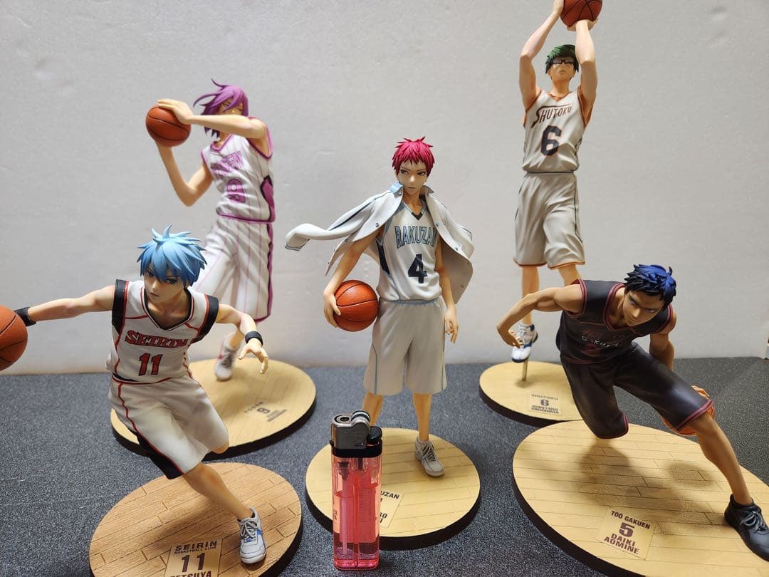 黒子のバスケ　メガハウス　黒子　赤司　青峰　緑間　紫原リペイント　リタッチ完成品