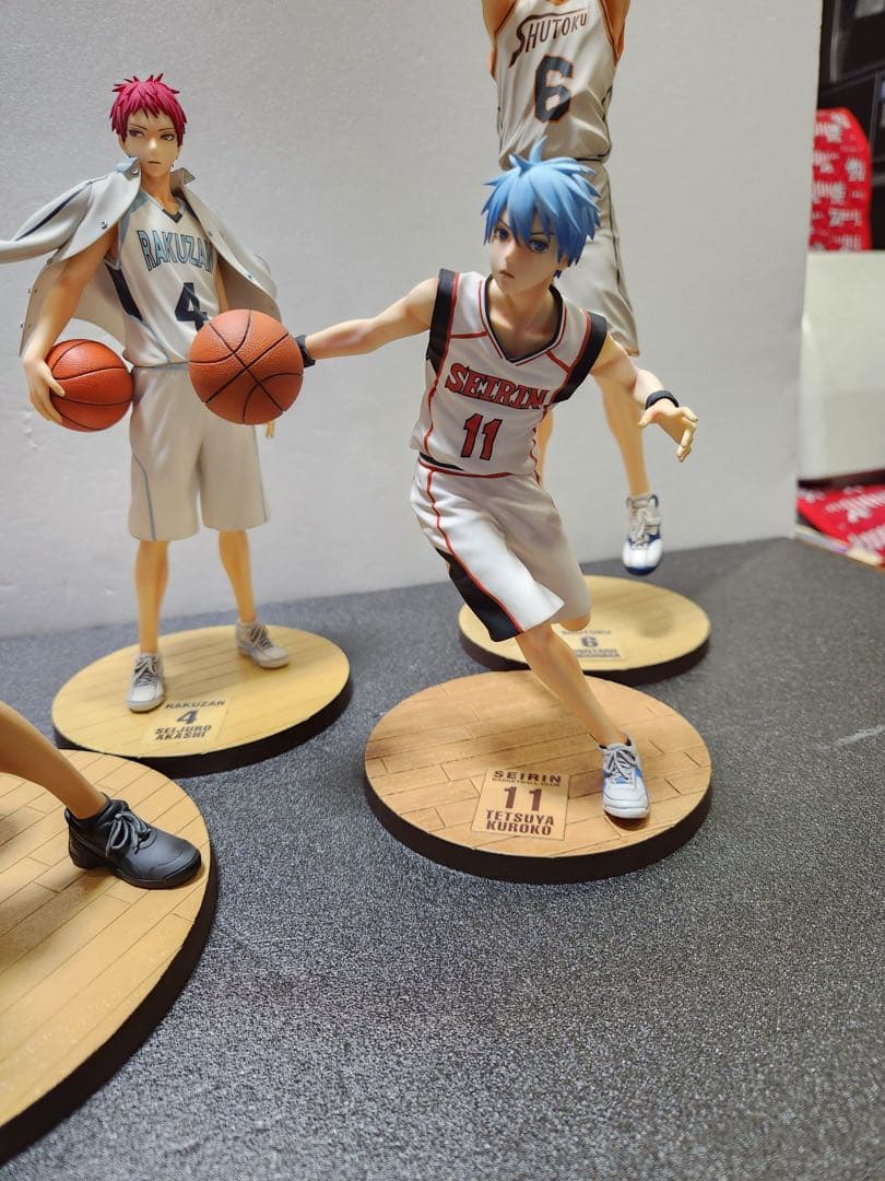 黒子のバスケ　メガハウス　黒子　赤司　青峰　緑間　紫原リペイント　リタッチ完成品