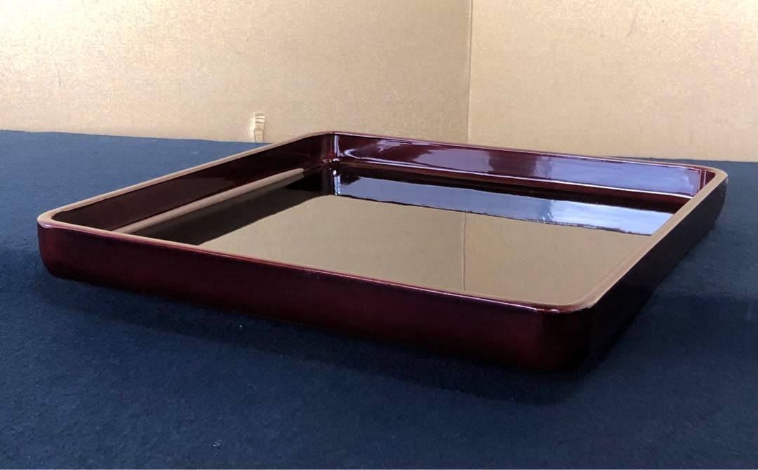 《レ》春慶塗 会席膳5客 四方膳 銘々膳 木製漆器 木箱　260203く4