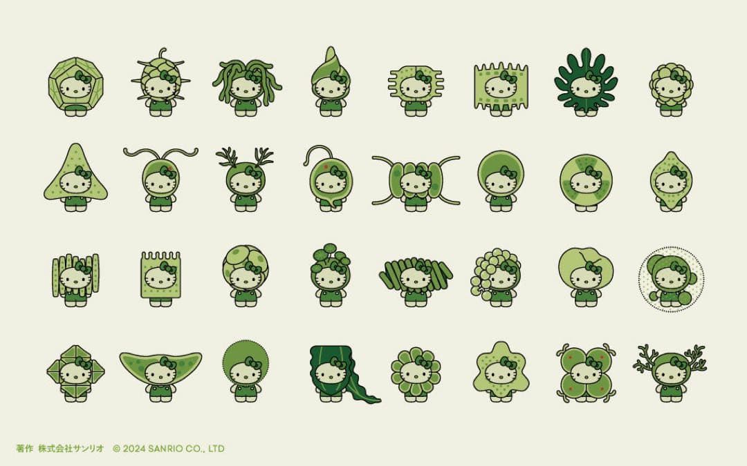 大阪 万博 限定 藻 藻類 キティ ピンバッジ 29種