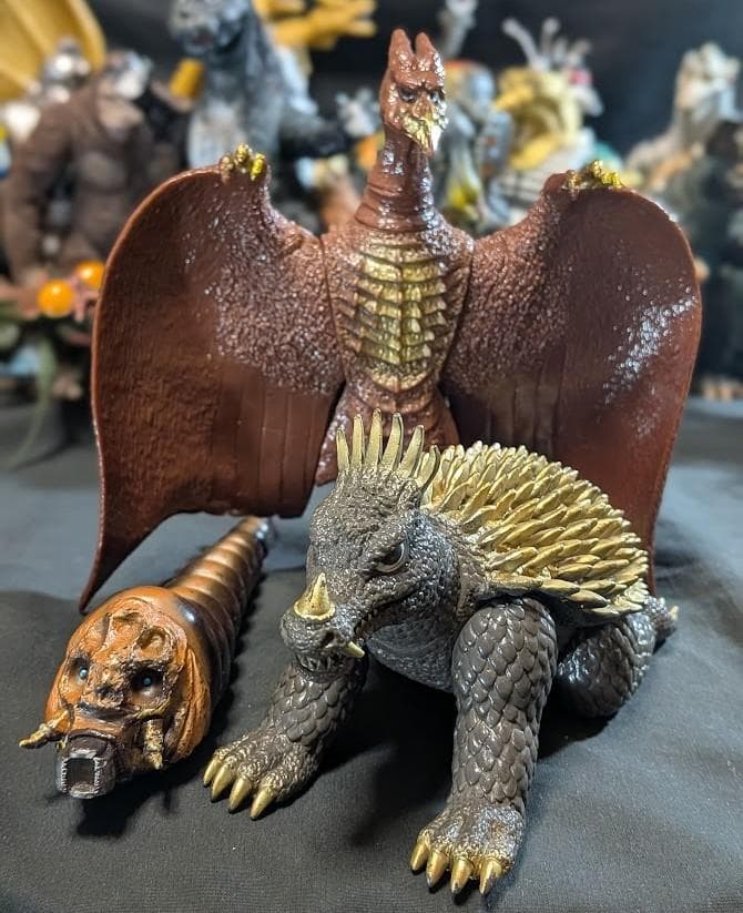 昭和ゴジラ 東宝チャンピオンまつり（バンダイ）ソフビコンプリート19体セット