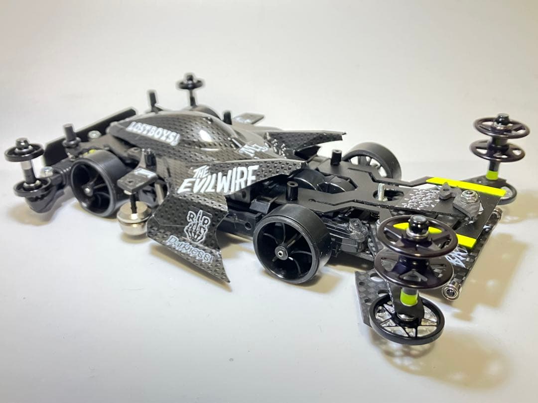 ミニ四駆完成品MSフレキ　サンダーショットMkⅡ カーボンパターン