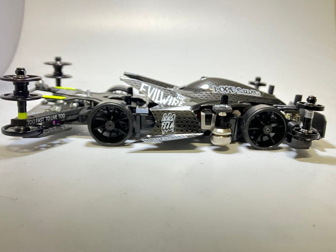 ミニ四駆完成品MSフレキ　サンダーショットMkⅡ カーボンパターン