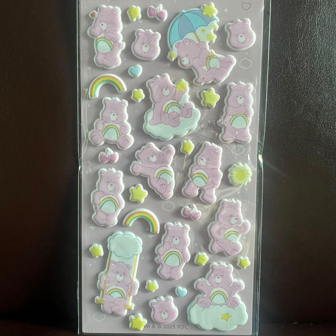 【国内未発売・海外正規】ケアベア　グランピーベア　シェアベア　シール　3枚セット