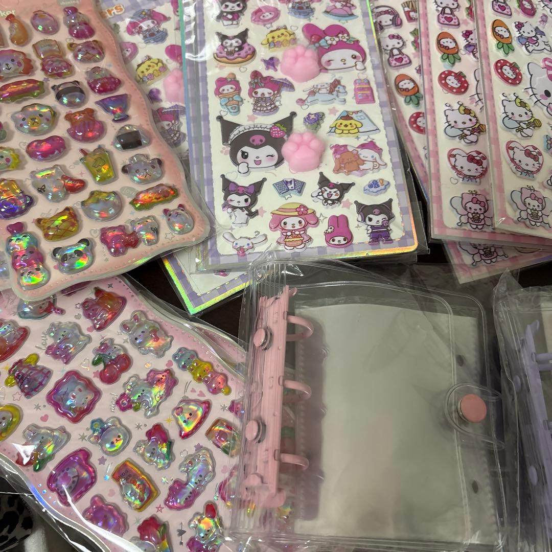 A7シール帳3冊35枚セット　3人分