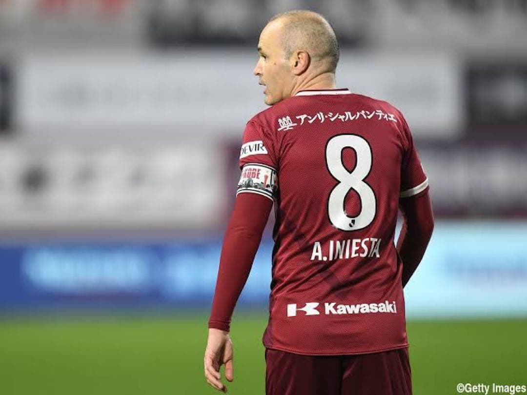 【入手困難・ラスト1点】イニエスタ　ユニフォーム　ヴィッセル神戸1stユニ