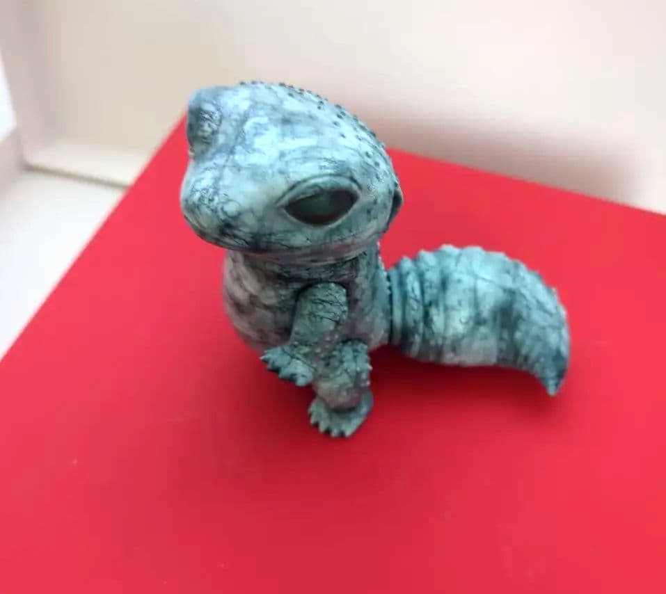 ヒョウモントカゲモドキ　レオパ　ソフビ　フィギュア