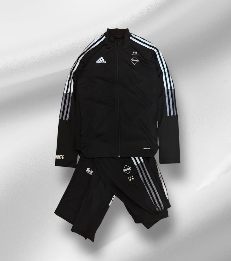 FC KOKOKU 興国高校　adidas サッカー　ジャージ　セットアップ　L
