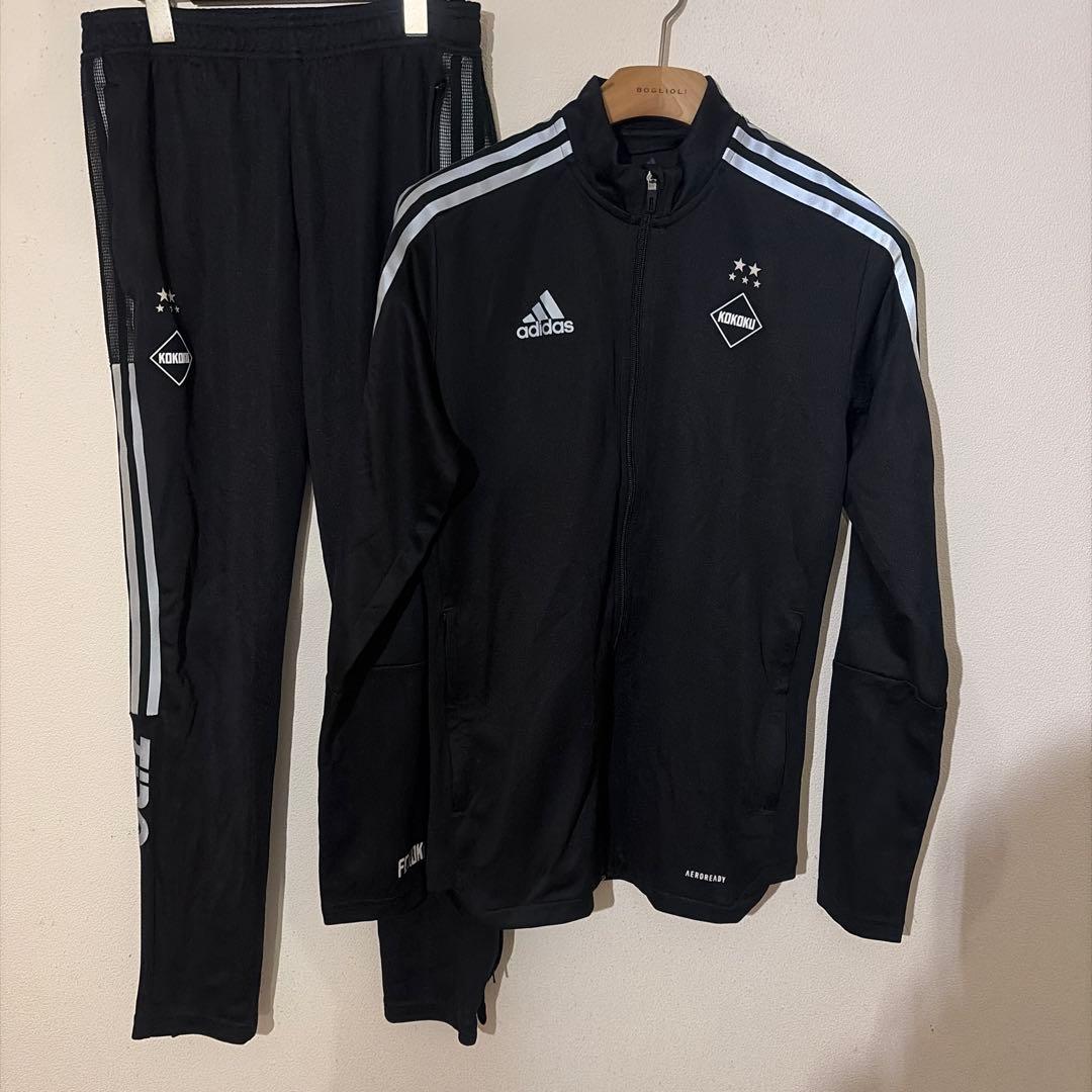 FC KOKOKU 興国高校　adidas サッカー　ジャージ　セットアップ　L
