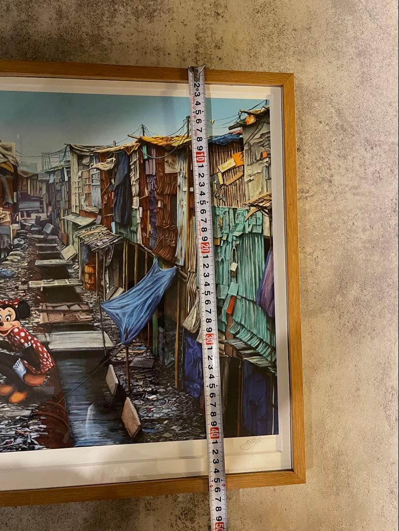 ジェフジレット「Shadow City Minnie」　額装済み　バンクシー