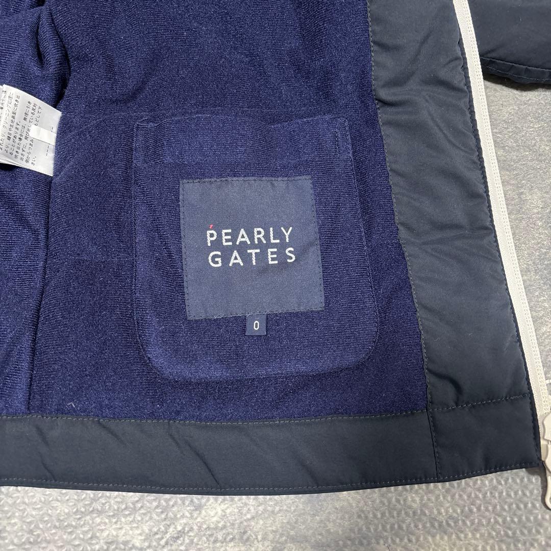 パーリーゲイツ 2WAY ブルゾン ジャケット ベスト ネイビー 中綿 刺繍ロゴ