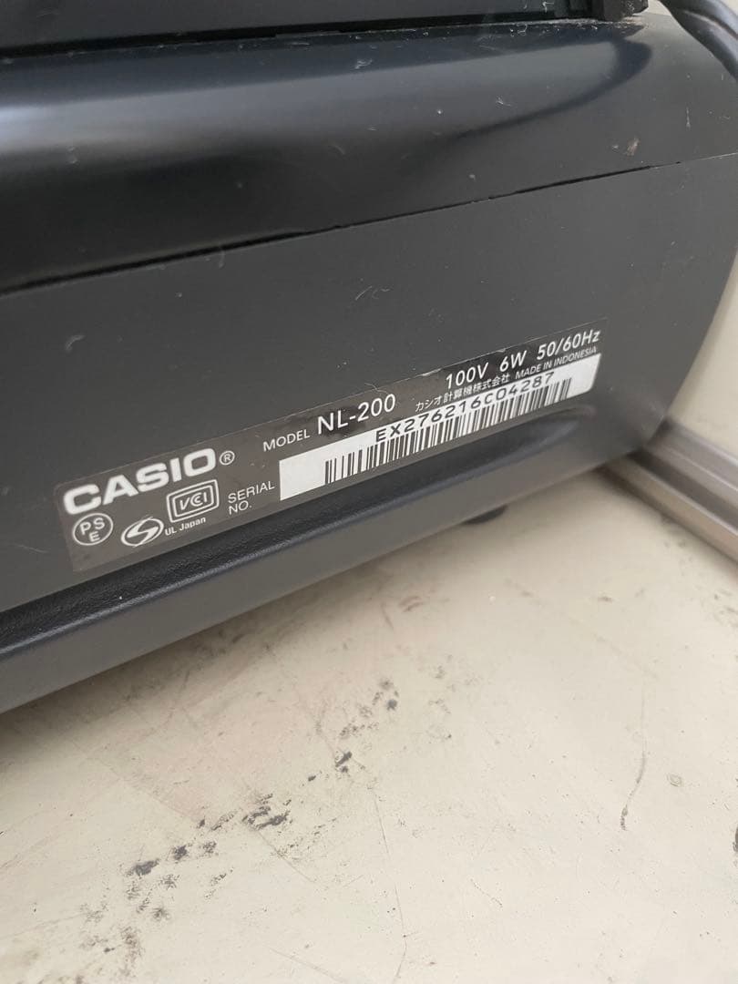 Casio 電子レジ　NL-200　ブラック