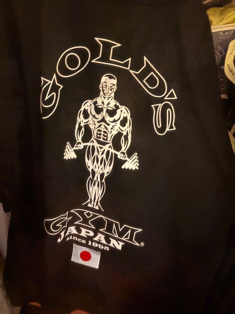 GOLD'S GYM 日本国旗　限定レア　シャツ　サイズXLブラック
