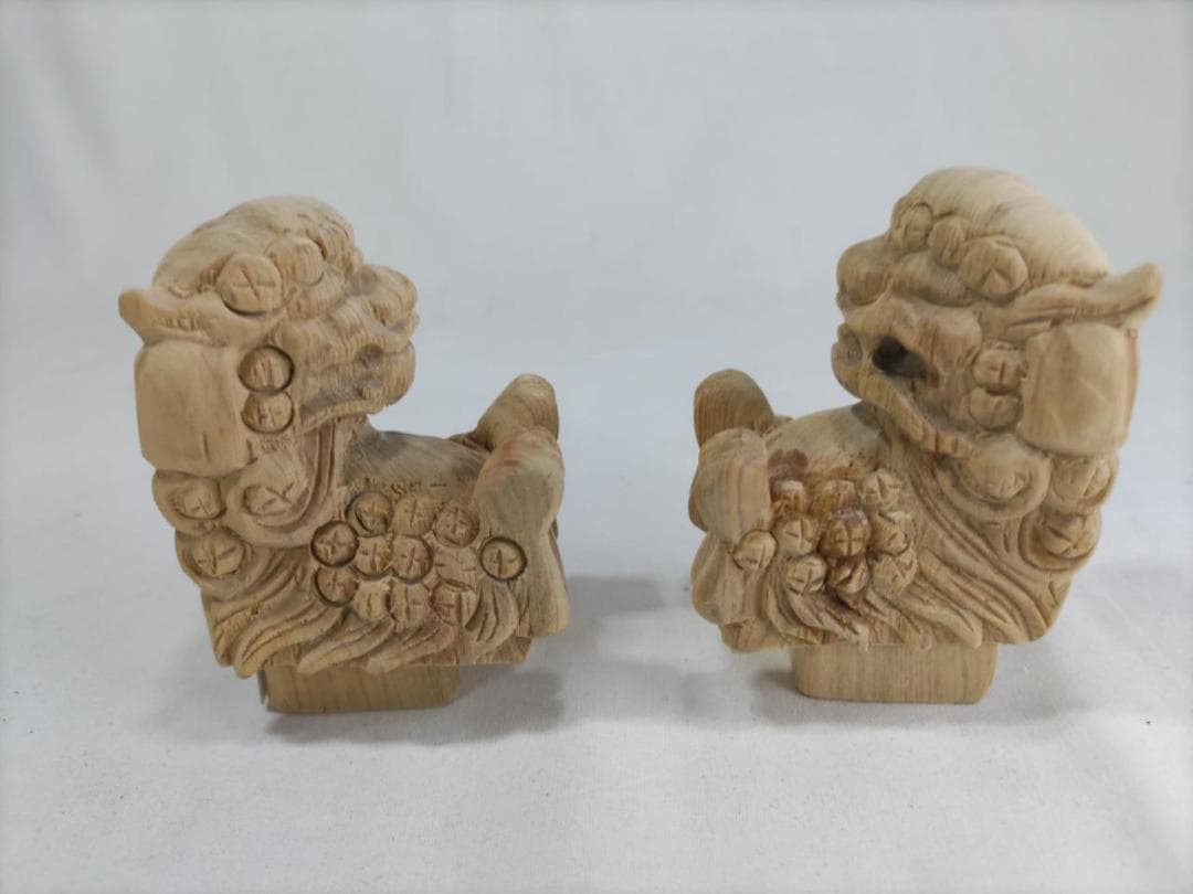 【獅子鼻】1.5寸　社寺仏閣、山車、屋台、神殿、だんぢり彫刻 　1組（2体）