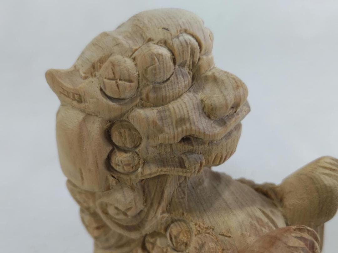 【獅子鼻】1.5寸　社寺仏閣、山車、屋台、神殿、だんぢり彫刻 　1組（2体）