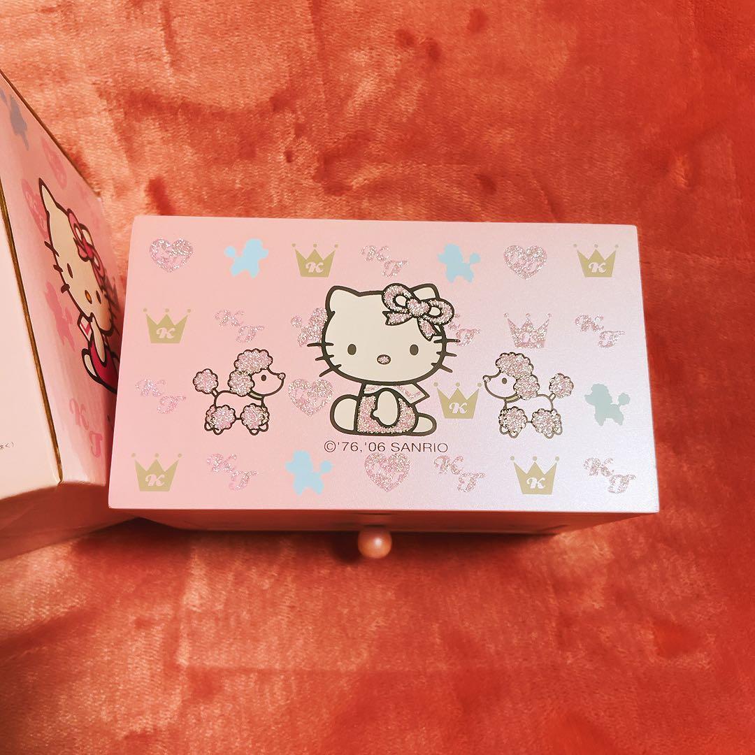 希少レア　ハローキティ　木製チェスト　ジュエリーケース　小物入れ　サンリオ