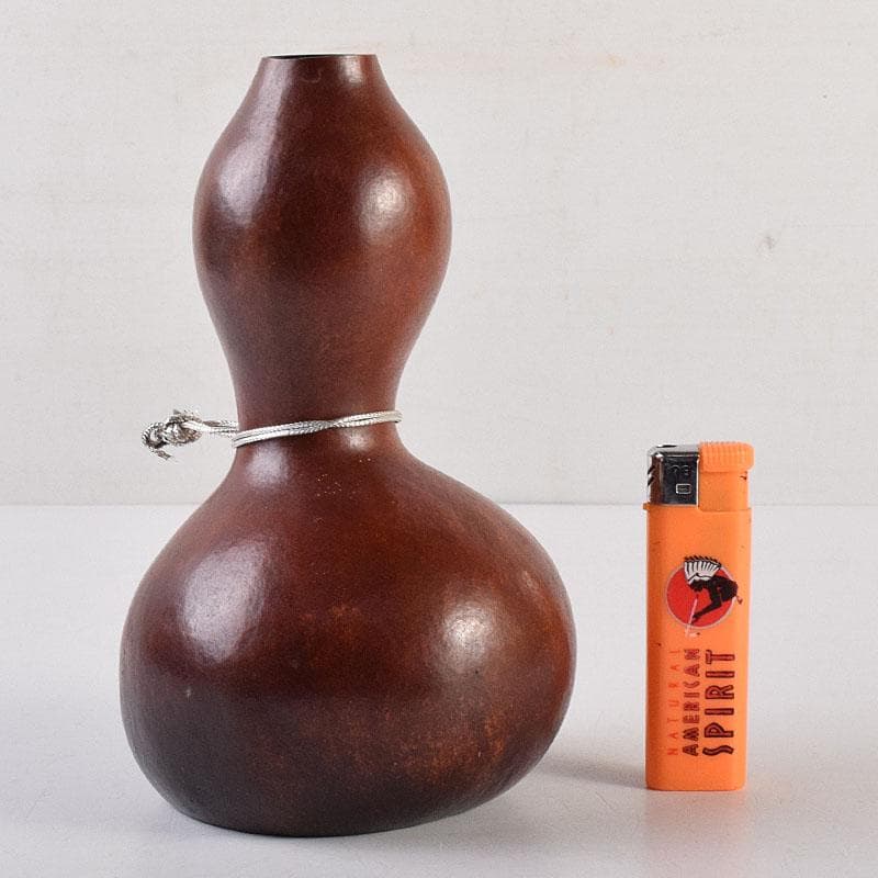 茶道具　中村宗哲作　利休好　瓢箪花生　裏千家十四代淡々斎極め箱　M　R8864