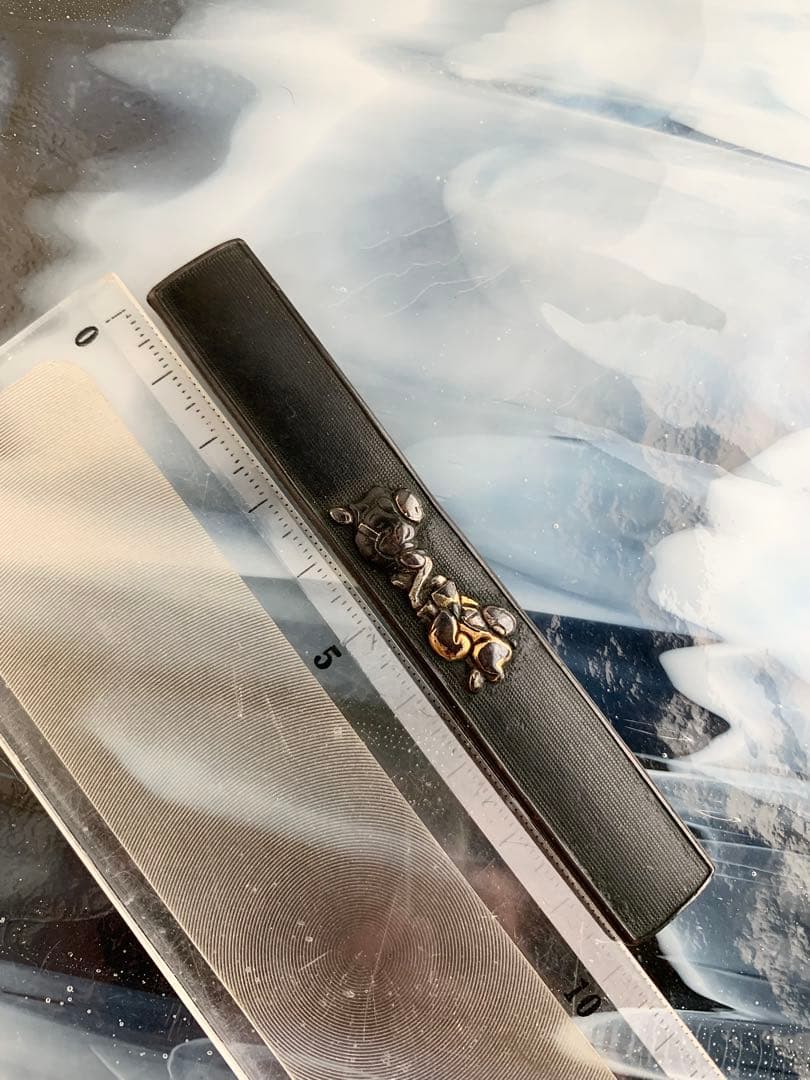 小柄小刀　足相撲図小柄袋　刀装具（15cm以下の合法サイズ）