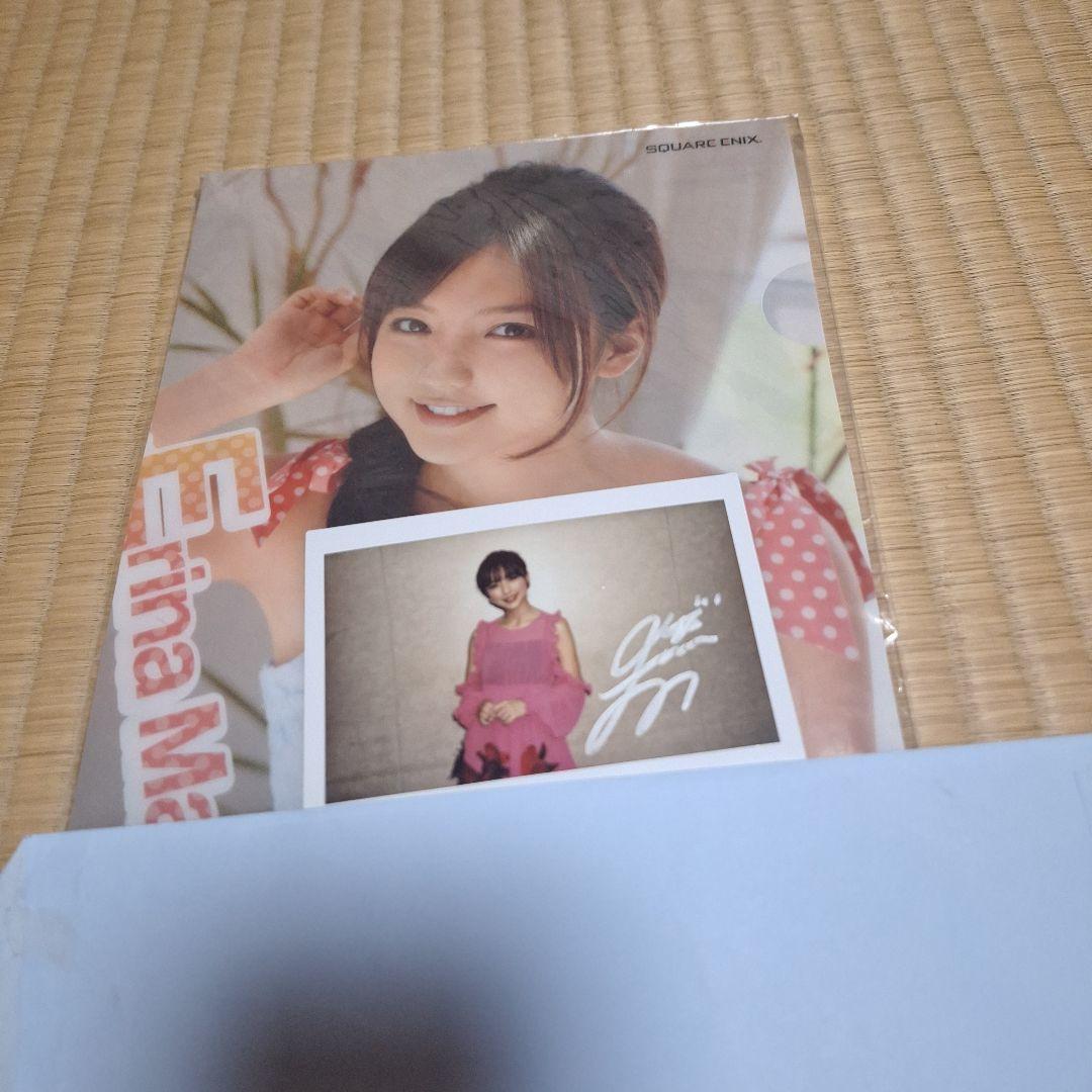 真野恵里菜 サイン入りチェキ クリアファイル