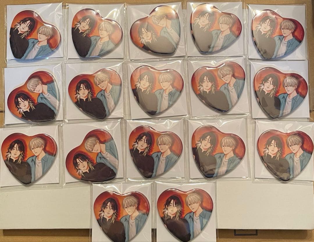 ピンクハートジャム くじメイト E賞 E-8 缶バッジ 17個セット