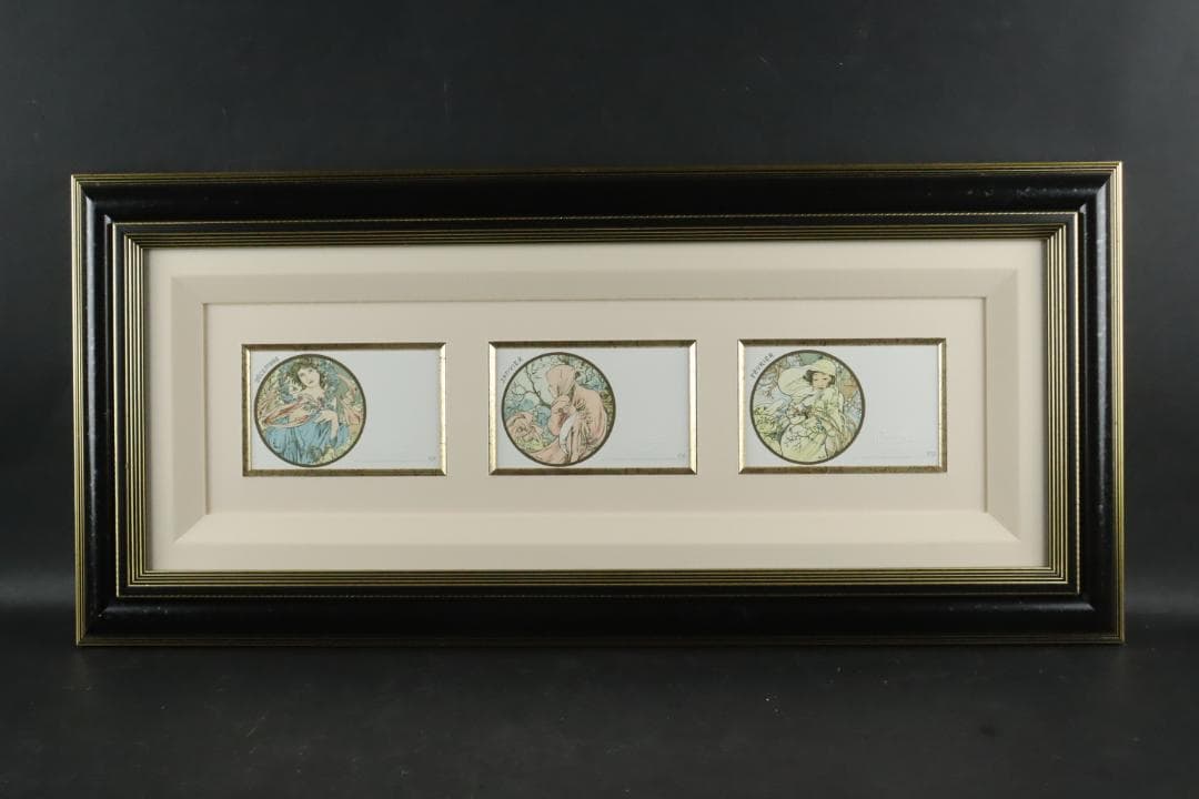 真作保証 アルフォンス・ミュシャ 12作品完品揃リトグラフ 証明書付