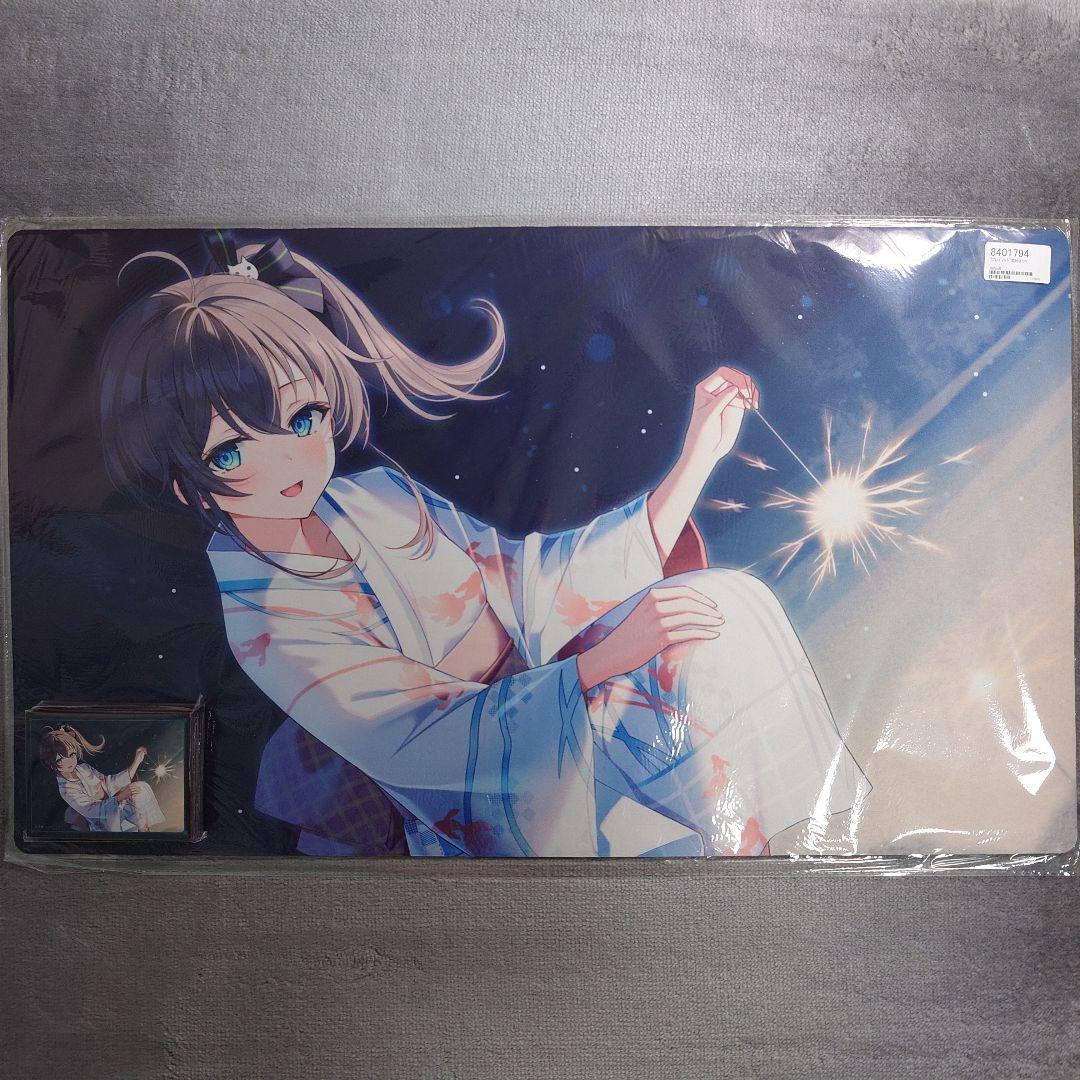 α1 ホロライブ 夜の浜辺&浴衣&線香花火 夏色まつり スリーブ&プレイマット