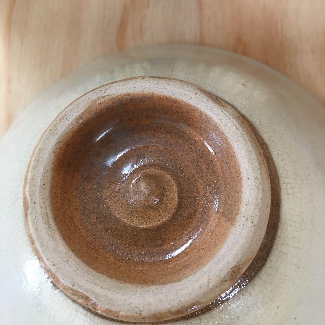 茶道具 茶碗 高麗 粉引茶碗 韓国人間国宝 申相浩 作 桐共箱 N124SH