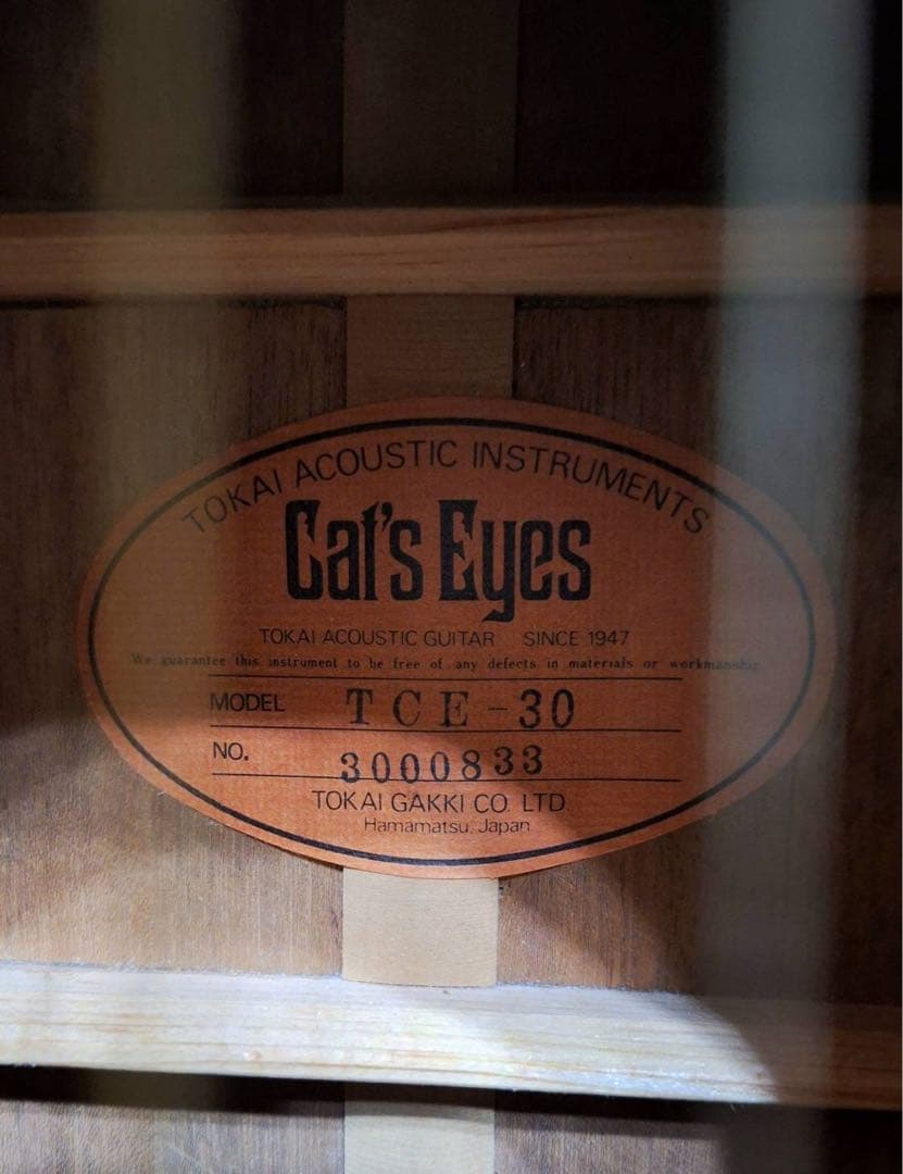 Cat'S Eyes キャッツアイ 東海楽器 アコースティックギターTCE-30