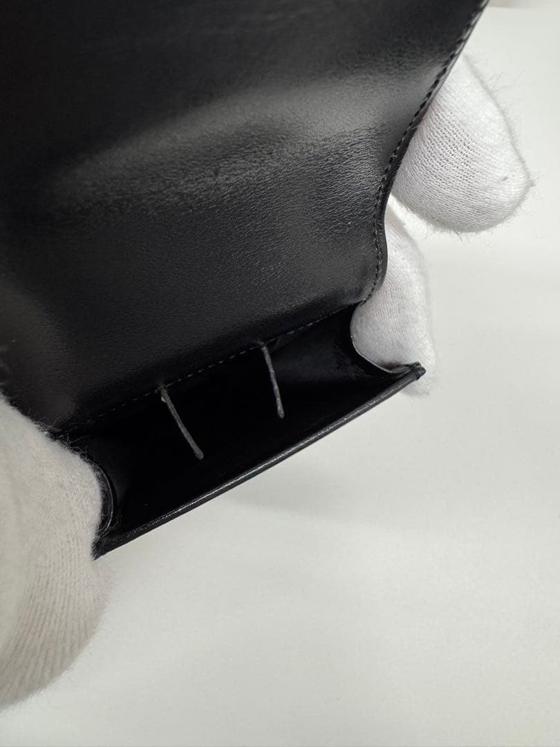 モンブラン Montblanc ブラック レザー 本革 ペンケース ３本用３本差