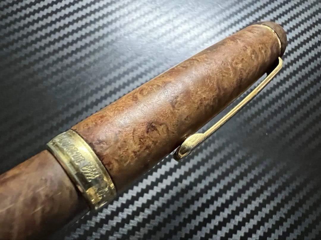 美品 プラチナ 3776 センチュリー ブライヤー 万年筆 M 中字