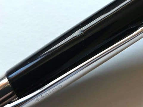 PILOT キャップレスデシモ黒　18金ロジウム仕上げ