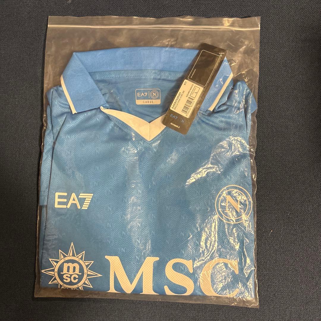 セリエA2025MSCナポリEA正規Tシャツ