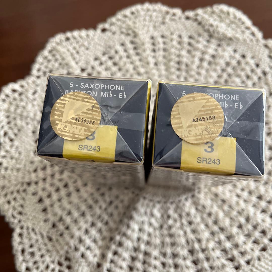 【新品・未使用品】Vandoren バリトンサックスリード 3番　2箱セット