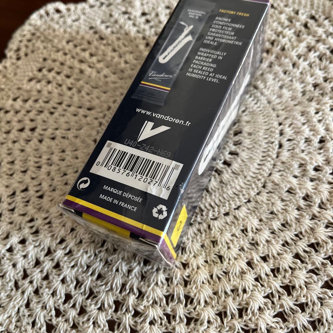 【新品・未使用品】Vandoren バリトンサックスリード 3番　2箱セット
