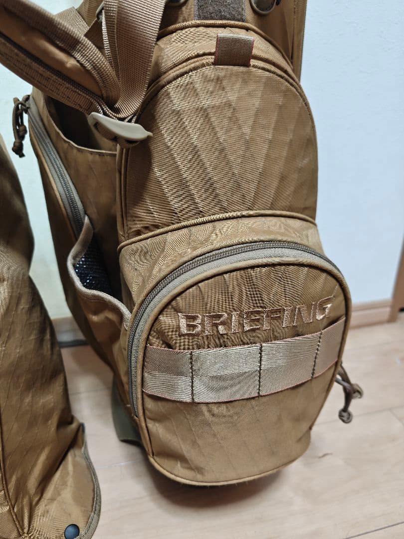 アイアンカバー付 BRIEFING CR4キャディバッグ 限定X-PACコヨーテ