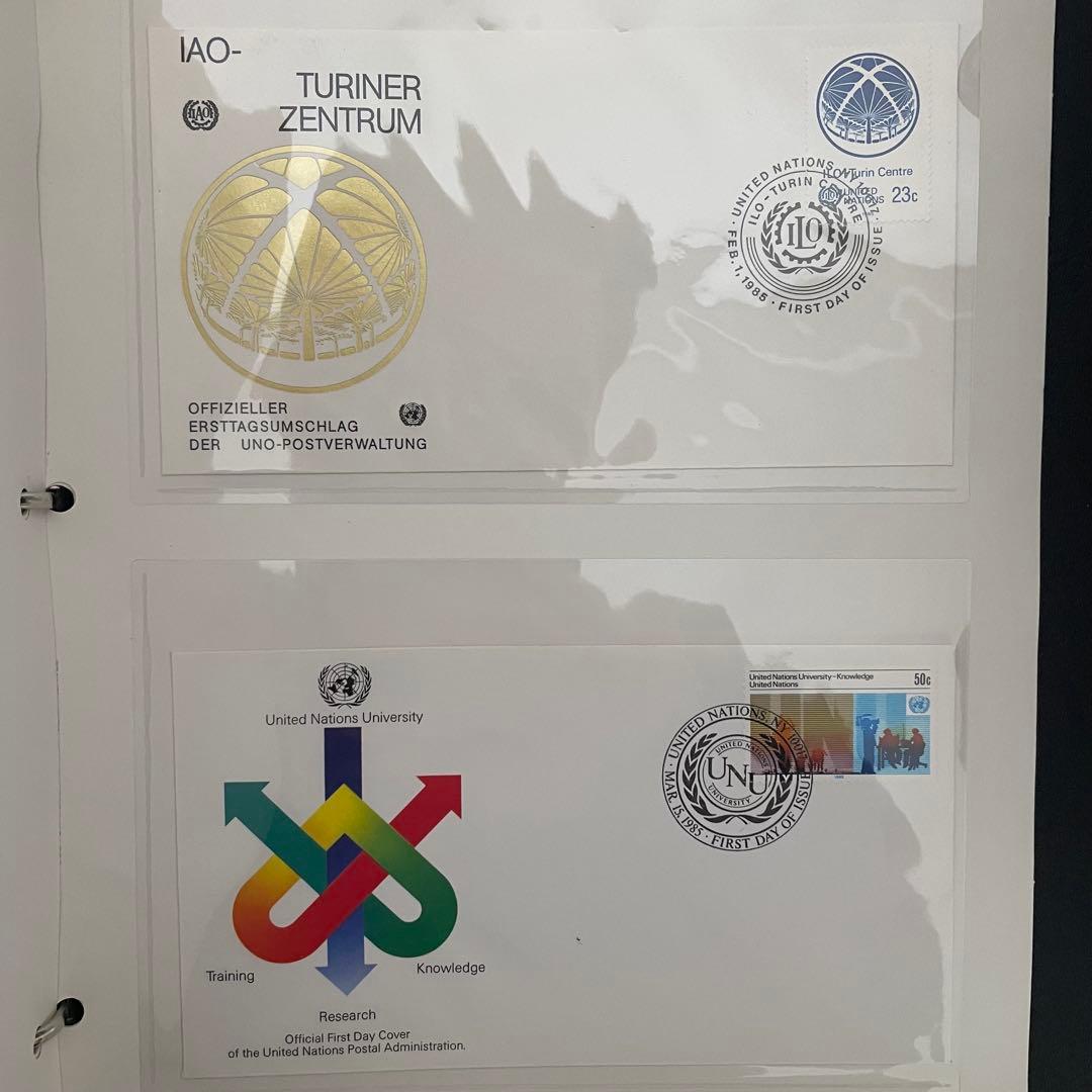 国連FDCカード 1950〜1980年代 初日カバー UN