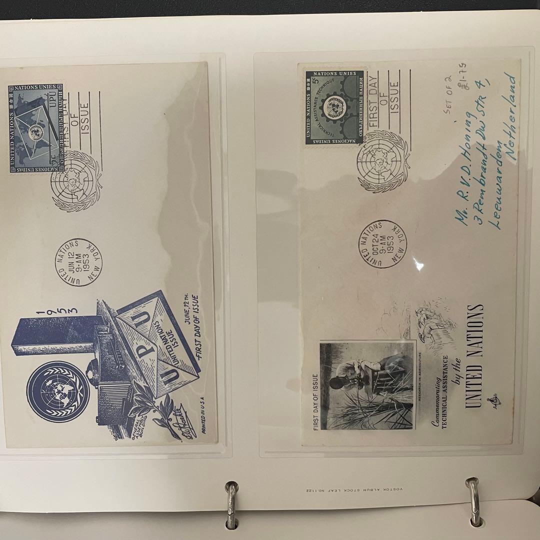 国連FDCカード 1950〜1980年代 初日カバー UN