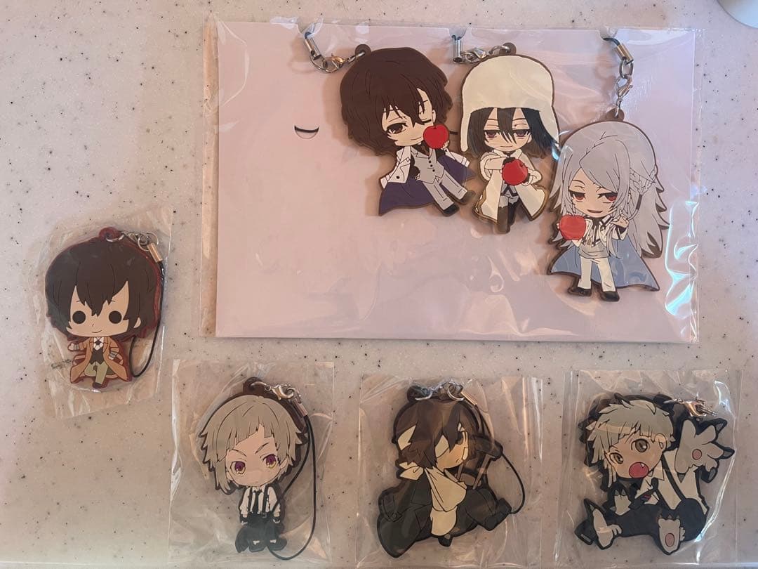 【値下げ‼️】文豪ストレイドッグス　ラバーストラップセット