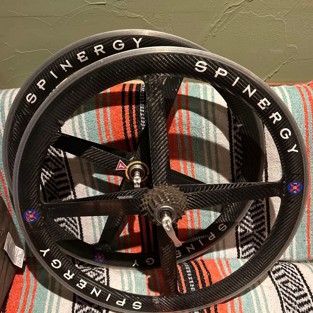 650c-SPINERGY カーボンホイール SHIMANOチューブラー前後