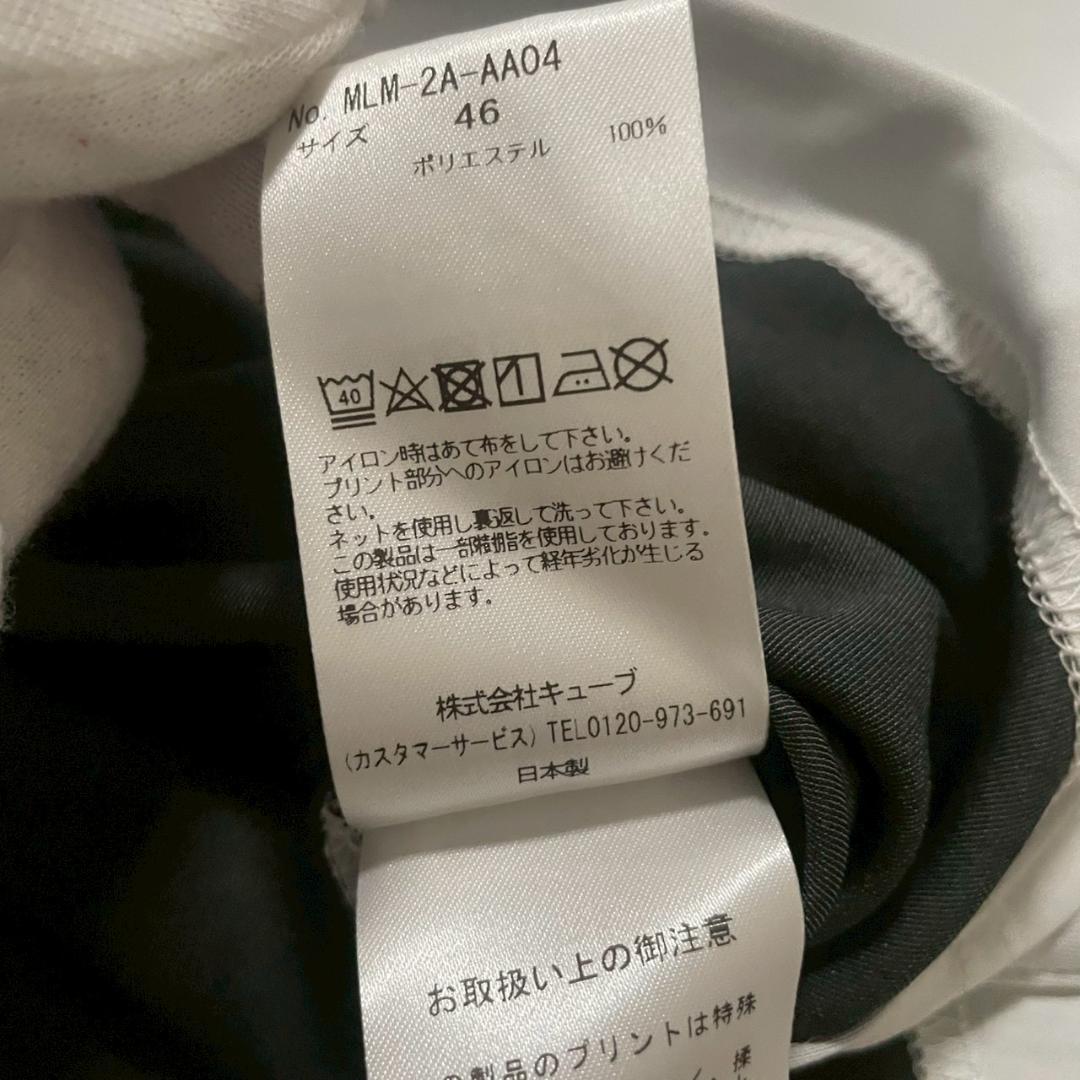 超美品 MARK&LONA 半袖モックネック 白 46